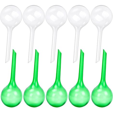 10 pièces Boules D'arrosage Automatique Matériel d'Arrosage Automatique en PVC pour Plantes Plante Arrosage Ampoules Boules d'irrigation pour Plantes de Jardin, Bonsaï, Plantes en Pot (1/5)