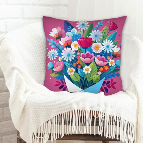 Housses de coussin en polyester résistante  déhoussable pour canapé ou lit décoration de la saint-valentin (1/5)