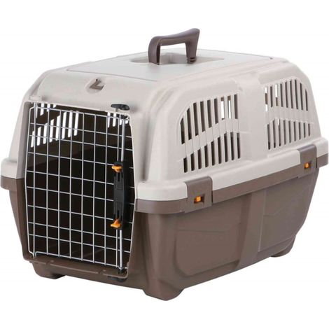 Nobby Hundebox Auto Skudo IATA 48 x 31,5 cm grau-creme Tiertransportbox