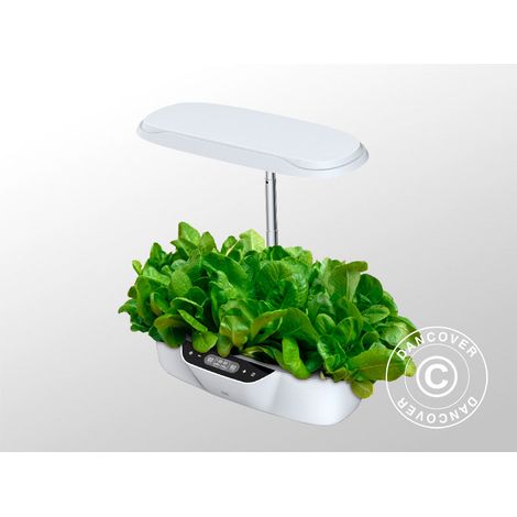 Hydroponic-Pflanzkasten mit LED-Wachstumslicht, 0,204x0,40x0,195m, Weiß - Dancover