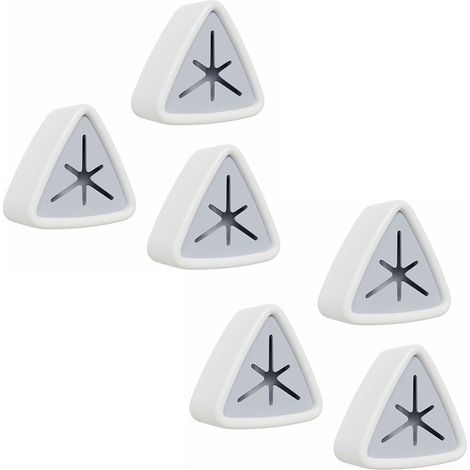 Set de 6 Crochet Triangulaire, pour la Maison Cuisine les Serviettes Torchons Gants de Toilette les Chiffons Pas de perçage nécessaire (1/5)