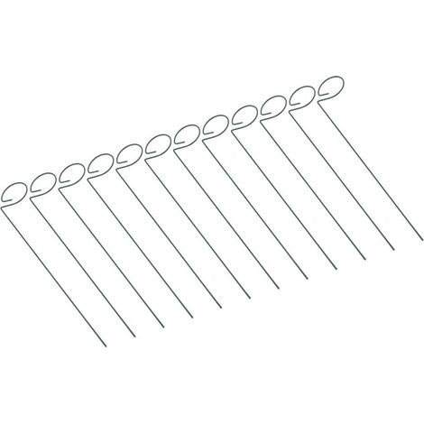 FENOPLASTICALot de 12 Tuteurs en Fer pour Plantes Support de Jardin pour Fleurs et Arbustes-KZQ (1/5)
