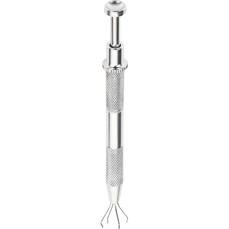 Pinces à 4 griffes pour sertissage de diamants et pierres précieuses, outil de ramassage et ajustement (longue) (1/5)