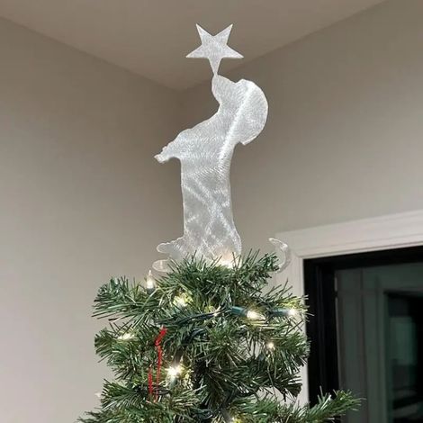 Chien Sausage - Sommet Arbre De Noël En Métal - Décoration Festive Pour Intérieur - 1 Pièce (1/5)