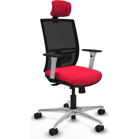 Chaise de bureau piqueras y crespo Yunquera blanc mousse épaisse (1/2)