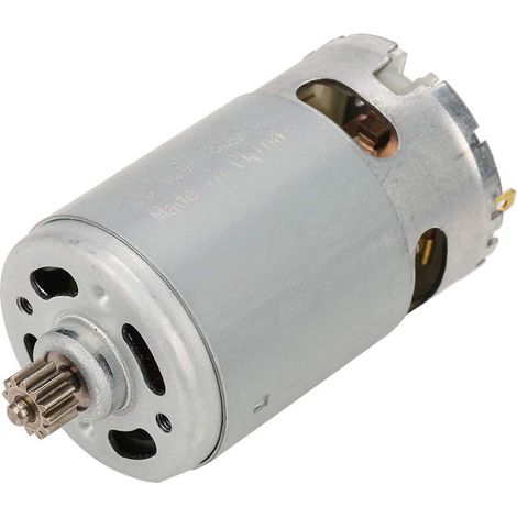 Moteur à 12 Dents, Moteur à Courant Continu 90 W, Moteur à Deux Vitesses 12 V 16,8 V 21 V 25 V, Moteur à Engrenages à 12 Dents pour Perceuse électrique (12 V), Moteurs de (12V) (1/5)