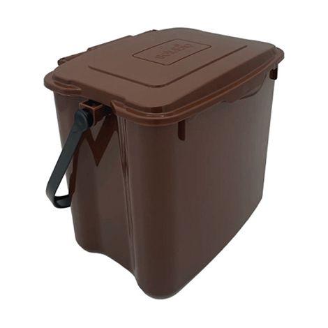 Seau à compost de cuisine - 7 litres - Marron - C080060 (1/3)
