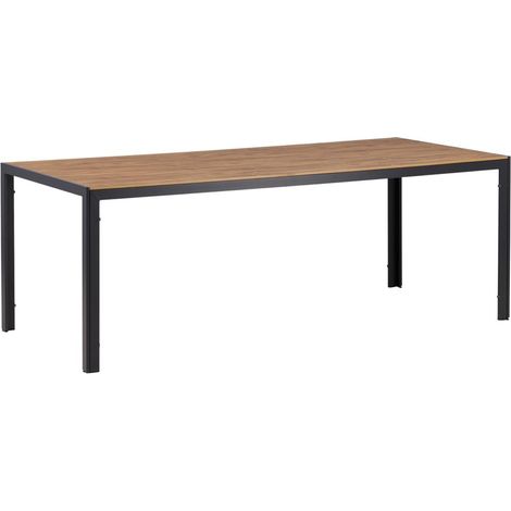 Table de Jardin "Break" 200cm Noir & Naturel (1/5)