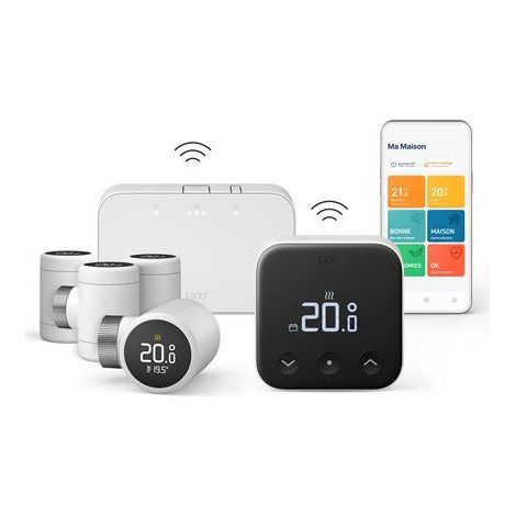 tado Termostato conectado negro con programación inteligente