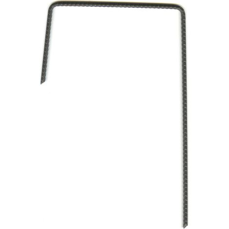 Agrafes d'ancrage torsadées pour gazon synthétique - 21 cm - Lot de 100 agrafes (1/4)