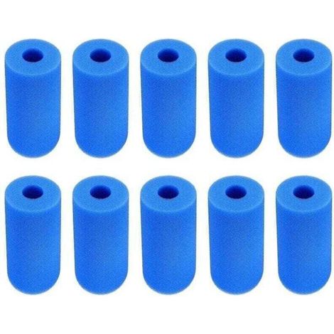Lot de 10 Éponge Filtrante Type A, Filtre en Mousse pour Spa, Filtre de Piscine en Mousse, Cartouche de Filtre en Mousse, Réutilisables et Lavable, pour Spa, Piscine (1/4)