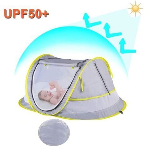 Tente de Plage - Bébé - Portable - UPF 50+ - Tissu non toxique - 1 place