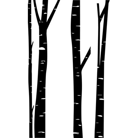 BIRKE Wandaufkleber 270 cm (1/3)