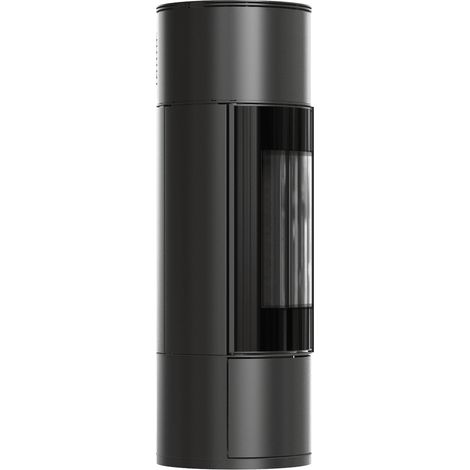 Kaminofen aus Stahl KRATKI AMBLER Ø 150 7 kW schwarz Verkleidung (1/5)