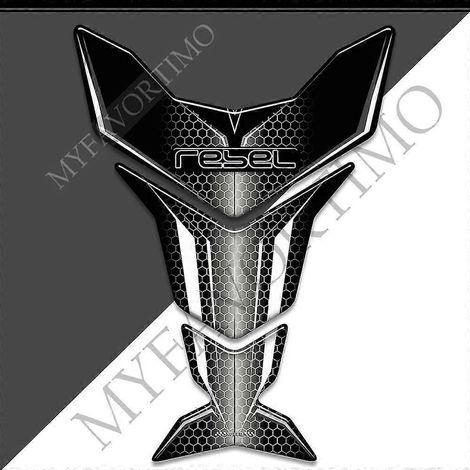Protection de réservoir pour Honda Rebel Cm Cmx 125 250 300 500 1100 Cmx500 Cmx300 : autocollants, emblème, logo, kit de protection pour carburant et huile, protection pour les genoux - Rebel6 (1/5)