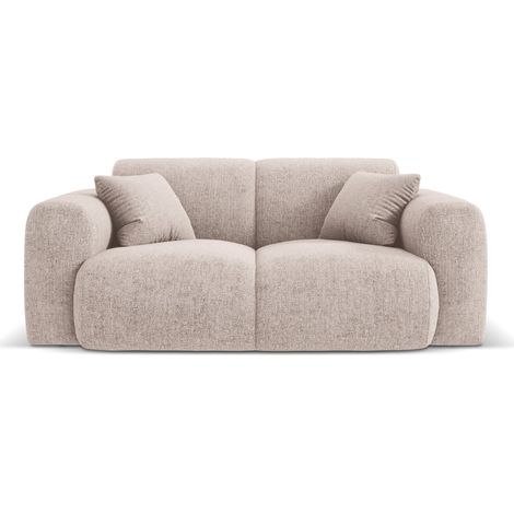 Canapé 2 places en chenille beige (1/5)