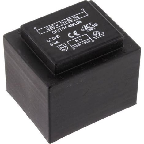 Gerth 426.09.2. Trasformatore per PCB 1 x 230 V 2 x 4.5 V/AC 8 VA 888 mA (1/3)