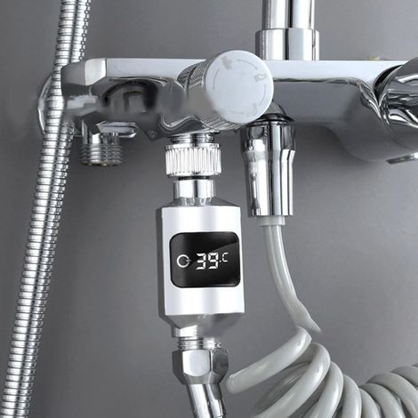 Thermomètre de Douche Numérique LED Moniteur de Température de l'Eau Réglable pour Maison (1/5)