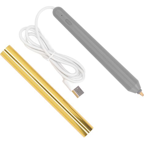 Tampon à chaud avec connexion USB, outil de loisirs créatifs en ABS pour dessiner et écrire, couleur or (1/5)