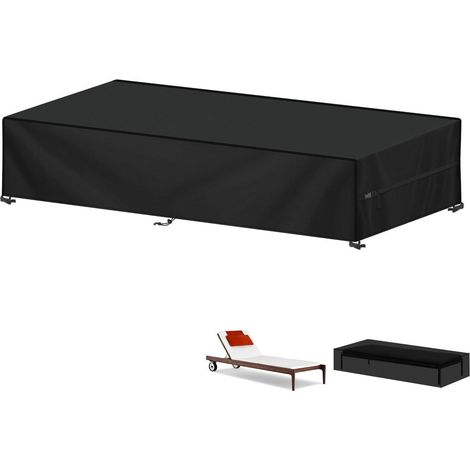 Gartenliege Abdeckung Wasserdicht 420D Oxford Sonnenschutz für Liegen 200x68x30cm (1/5)