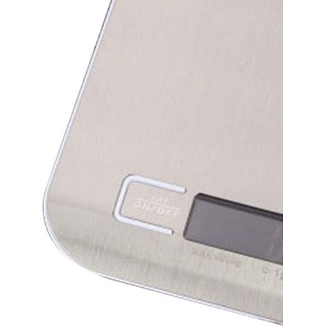 Elektronische Küchenwaage, tragbare Lebensmittelwaage, professionelle Gebäckwaage 10 kg (weißer Sockel), ohne integrierte Batterien, Lieferung ohne Batterie. (1/3)