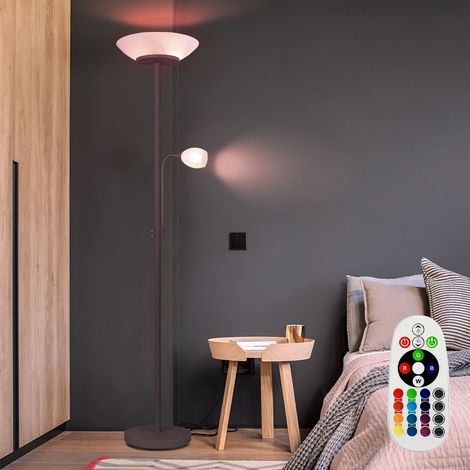 Proiettore da soffitto telecomando ruggine lampada da terra in vetro dimmerabile in un set di lampadine LED RGB (1/5)