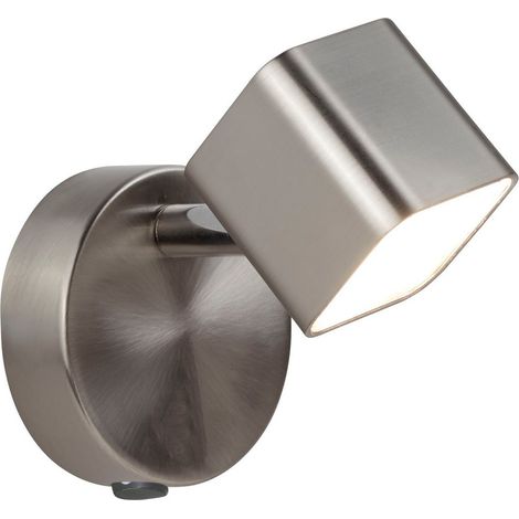 Searchlight Quad Faretto Applique Metallo Argento Satinato (1/4)