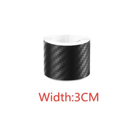 (1 m - 3 cm) Ruban adhésif en fibre de carbone nano pour voiture, protection anti-rayures, seuil de porte, rétroviseur latéral, imperméable, film de carbone (1/5)