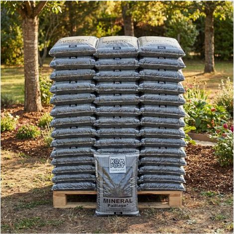 Paillage naturel ardoise grise 10-40 42 sacs de 20l - KOM35-42x20