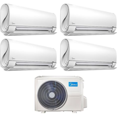 Midea Quadri Split Inverter Klimagerät Serie BreezeleSS+ 9+9+9 mit M4O-36FN8-Q R-32 Wi-Fi Integrated 9000+9000+9000 - Neu