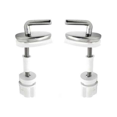 CERNIERA SINGOLA REGOLABILE PASSANTE IN ACCIAIO INOX- Cromo- DH- pezzi 1