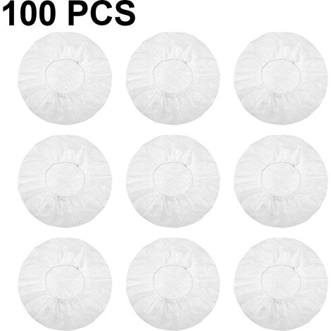 100 housses jetables non-tissées pour casques gaming/VR, coussinets hygiéniques oreillettes