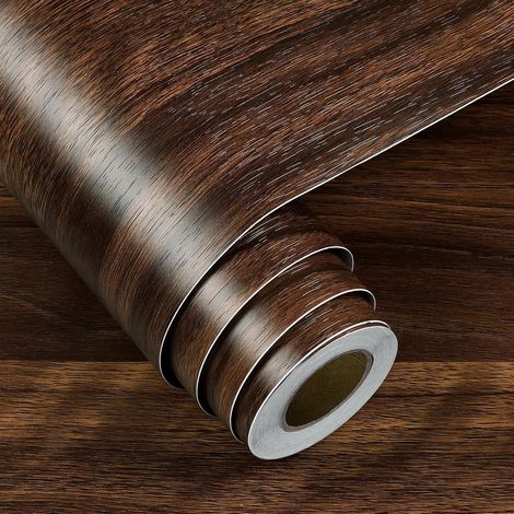 40CMx6M Papier Peint Autocollant Mural Bois Papier Peint Chambre Salle a Manger Imperméable Rouleau Adhesif pour Meuble Bois Film Vinyle Adhesif Cuisine Plan de Travail Placard Porte Tiroir (1/5)