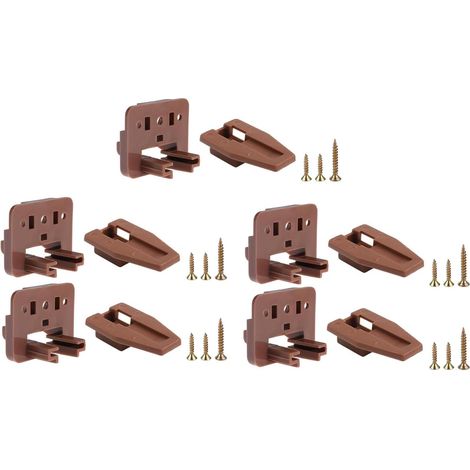 Lot de 5 glissières tiroir génériques, coulisses guides rechange pour (1/5)