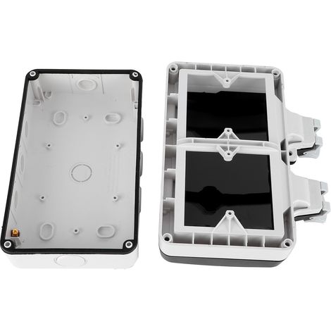 Wasserdichte 2-Bit-Anschlussdose IP66 Wasserdichtes multifunktionales Anschlussgehäuse Typ 86 (1/5)