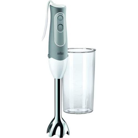 BRAUN batidora minipimer mq500 600 w , Minipimer MQ500 VM 600 W. -Batidora más ligera y cómoda del mercado. Dispone de campana antisalpicaduras patentada y cuchillas de acero inoxi (1/10)