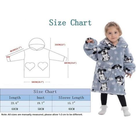 Plaid à Capuche - - Panda Sur Nuage - Taille Unique 60 cm - Pour Enfants 3-6 Ans - Lavable en Machine (1/2)