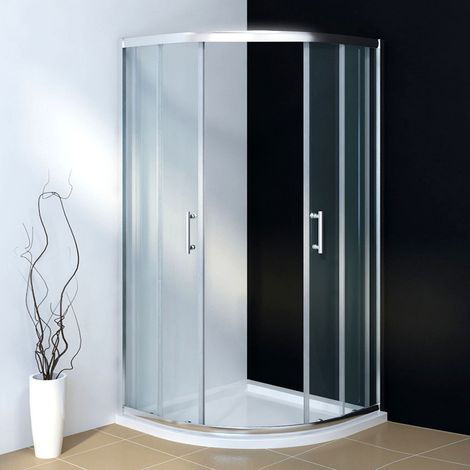 ELEGANT Quadrant Shower Enclosure 900x800mm Safety Glass Wet Room Shower Cubicle (1/5)