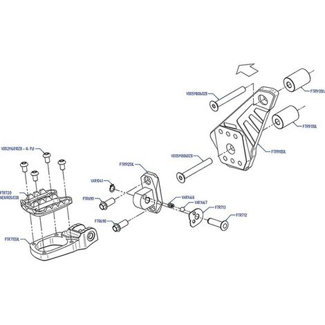 1 paire. Couleur : argent. Matériau : aluminium. Pièces détachées pour motos, modification de motos, modification de repose-pieds passager pliables. (1/5)