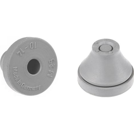 PB Fastener MF-M25-EG Kabeldurchführung   Klemm-Ø (max.) 14 mm Plattenstärke (max.) 4 mm EPDM Grau 1
