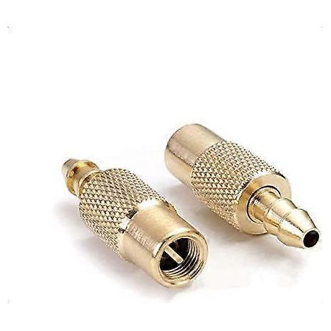 2 mandrins de gonflage de pneus de voiture en laiton, connecteur de valve de gonflage 6 mm, accessoire en cuivre (1/4)