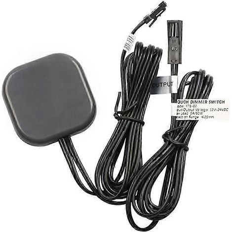 Éclairage LED intelligent à capteur tactile et variateur, profondeur de pénétration de 25 mm, alimentation CC 12-24 V, pour meubles en bois, verre et acrylique, référence FHS-02A kns (1/5)