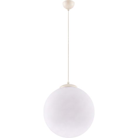 Sollux Ugo Suspension globe beige de 40 cm, 1 douille E27 (1/5)