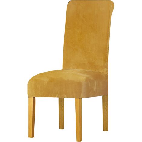 Housse de Chaise en Velours,la Grande Dame de Velours dinant la Chaise pour Le Banquet de fête d'hôtel de Restaurant (2 Pack) (1/4)