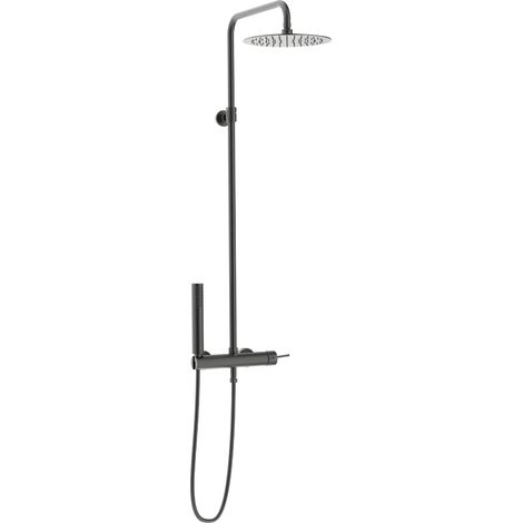 Essebagno Colonne de douche mécanique Luisa gris gun métal