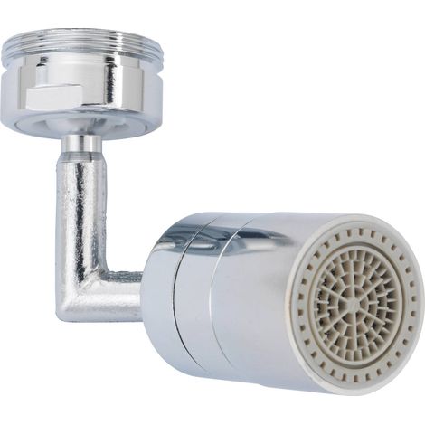 Wasserhahn-Luftsprudler mit 2 verschiedenen Wasserstrahlen und 2 Verbindungsstücken WENKO (1/5)