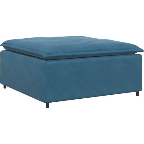 Modulo Poggiapiedi Divano Modulare Blu 100x100x48 cm vidaXL (1/5)