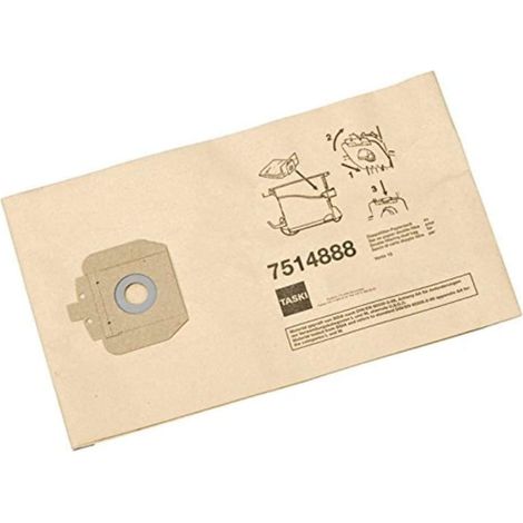 Taski 7514888 sacchetti usa e getta per vento 15/15s (confezione da 10)