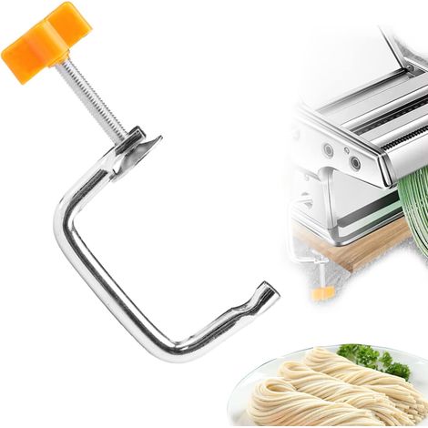 Support pour machine à pâtes, poignée de rechange en métal pour machine à nouilles, outil de fixation manuel pour cuisine, clip de fixation portable (1/5)
