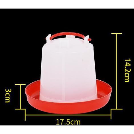 Évier de poulet Abreuvoir de poulet Distributeur d'eau automatique Fournitures d'équipement de poulet-1.5L, 1pc (1/2)